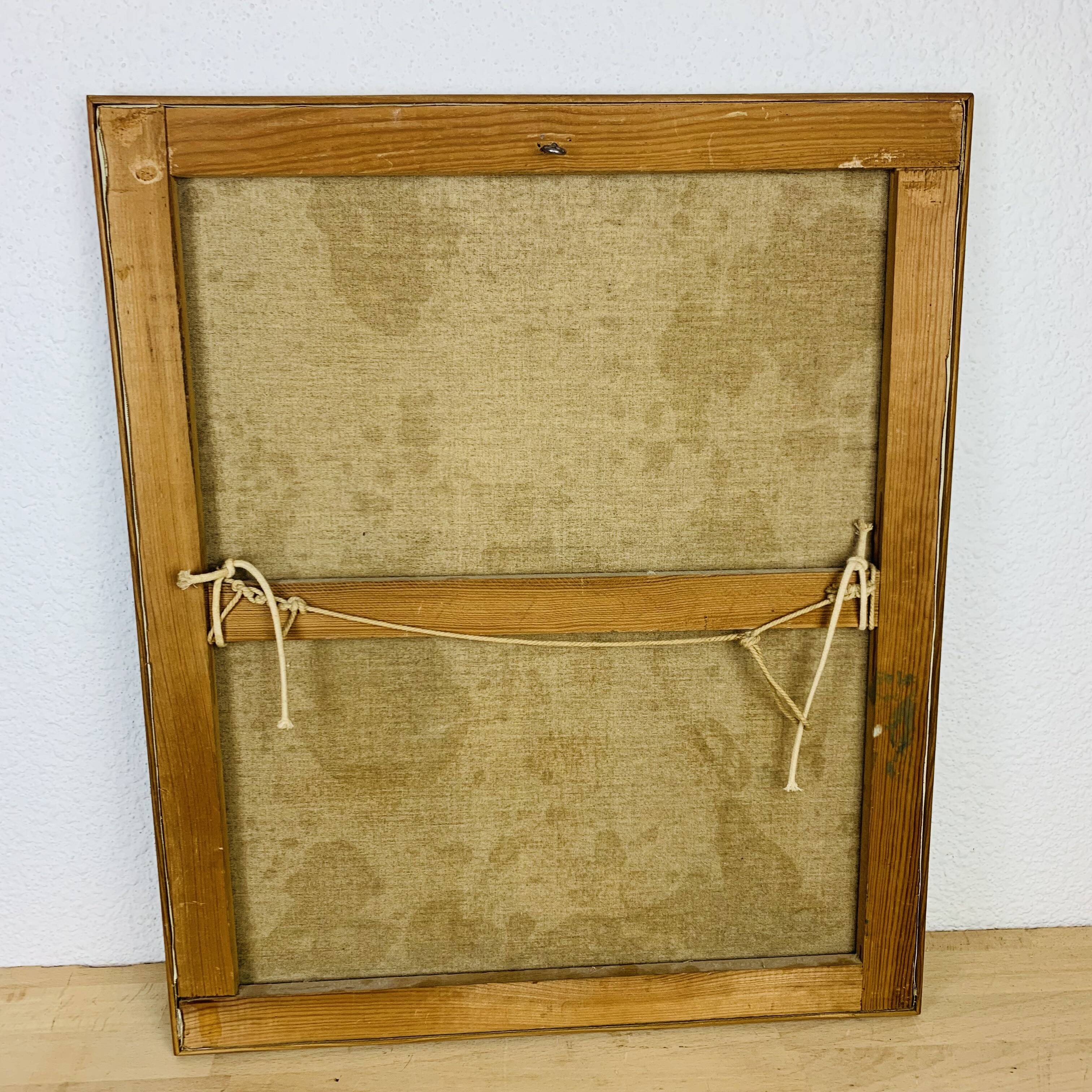 Painting, contemporary oil on canvas, blue women