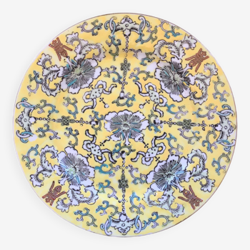 Assiette chinoise cloisonnée