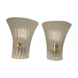 italian murano glass sconces, set of 2