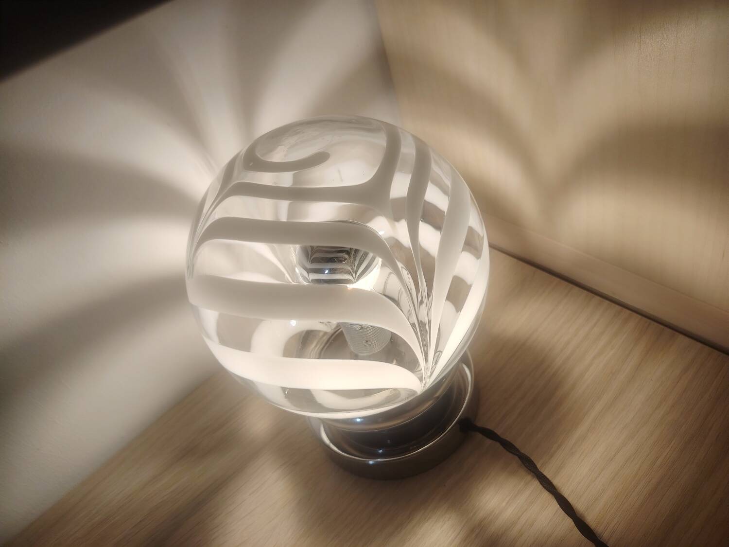 Carlo Nelson glassware as a table lamp