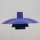 Blue Louis Poulsen PH 4/3 Pendant Lamp: 1970s Scandinavian Design