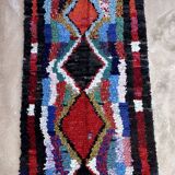 Tapis Marocain Boucherouite coloré - 138 x 256 cm