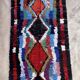 Tapis Marocain Boucherouite coloré - 138 x 256 cm