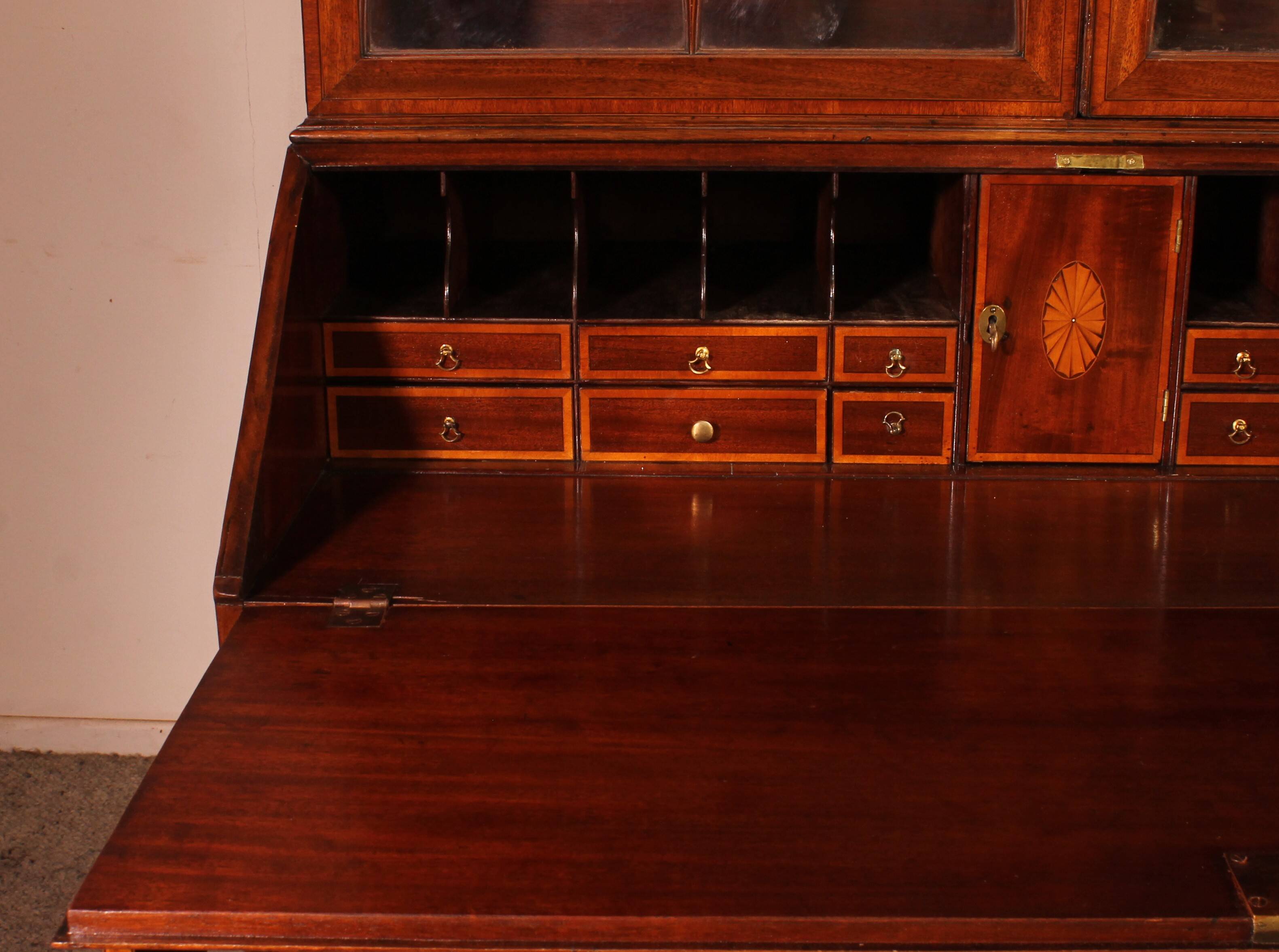 18th Century Mahogany Secretary - England