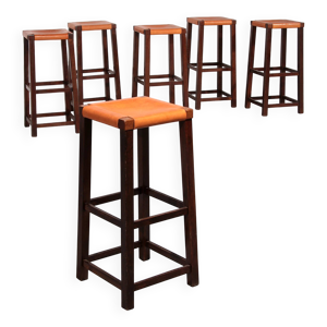 Tabourets de bar en chêne