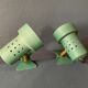 Spotlight clip 50s metal green bottle