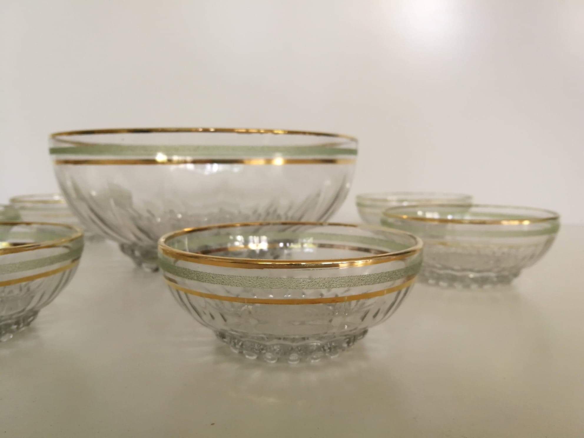 Vintage fruit salad service