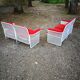 Paire de banquettes vintage design Talin