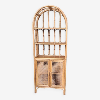 Rattan shelf