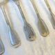 Set of 8 vintage silver plated soup spoons