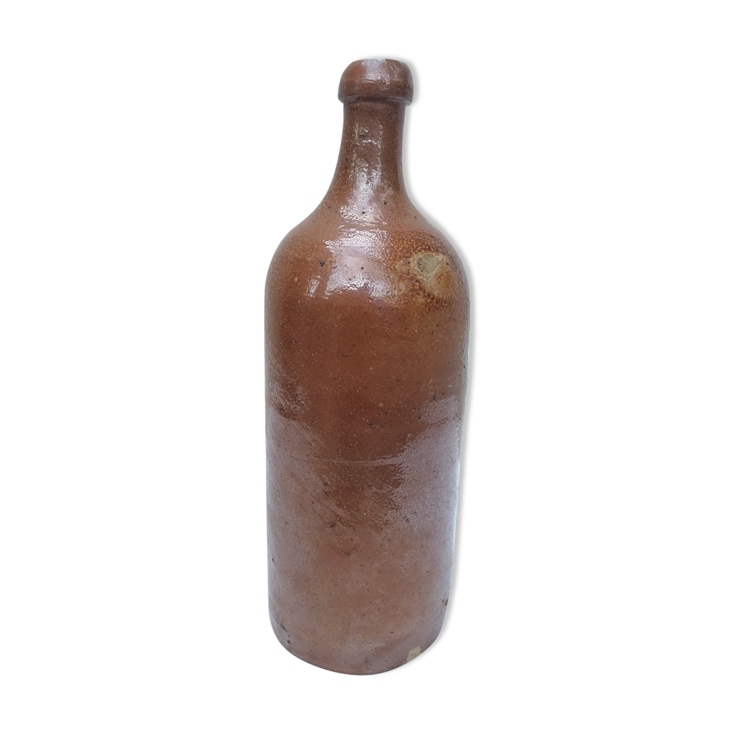 Glazed terracotta bottle