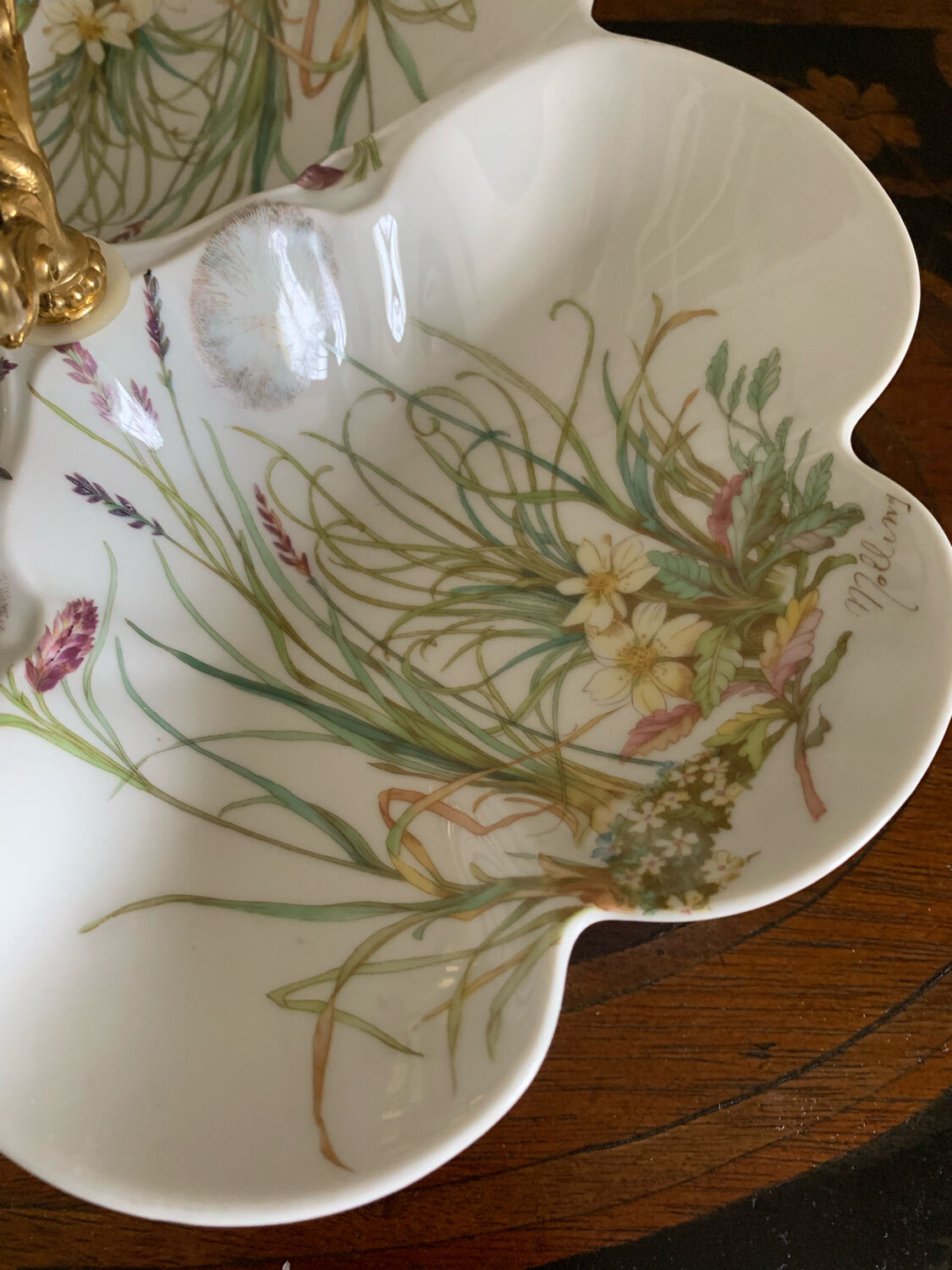 Pillivuyt porcelain hors d'oeuvre dish