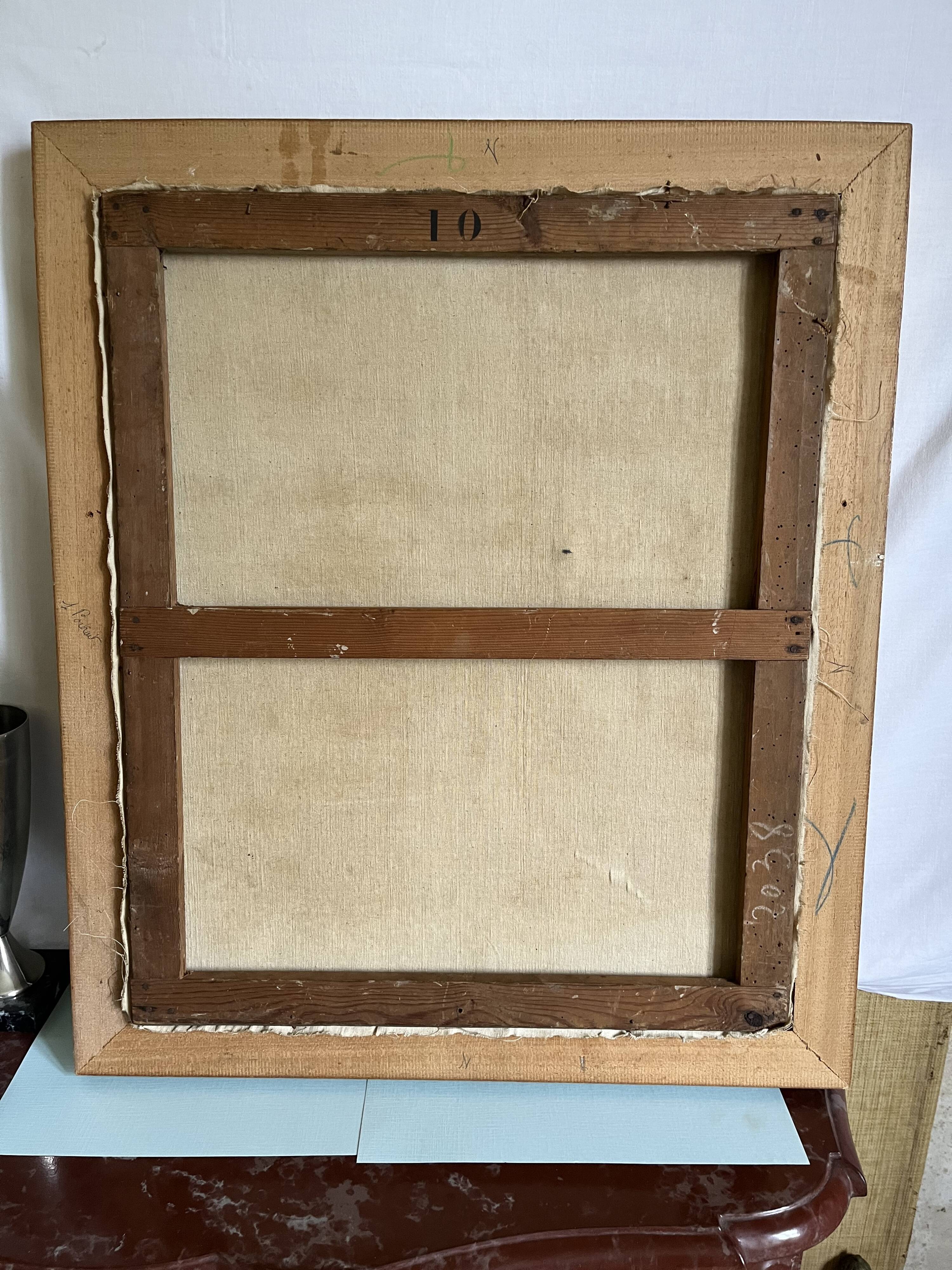 Old portrait painting 1800