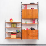 Wall shelf, teak, 60s, two boxes