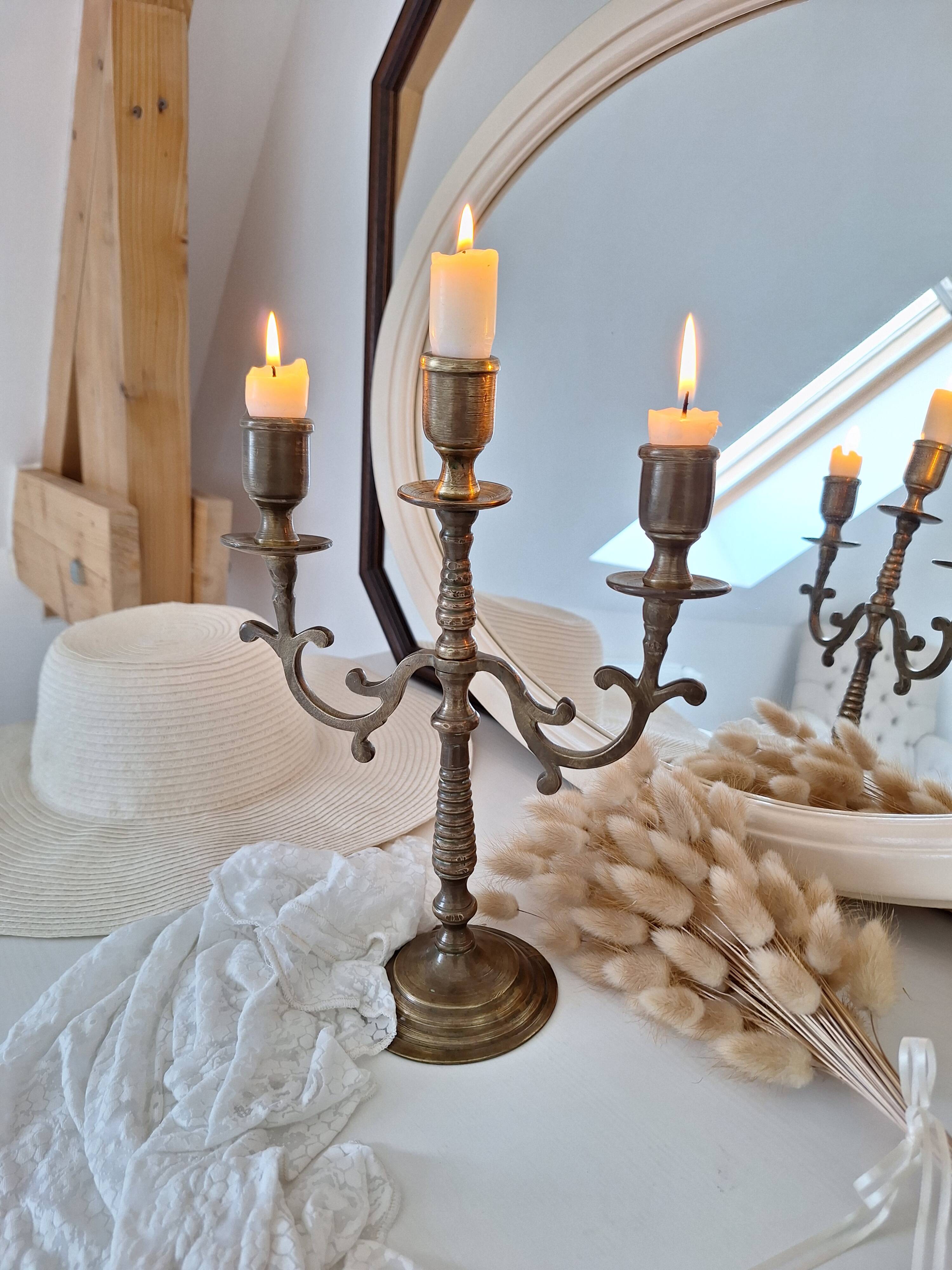 Vintage brass candlestick
