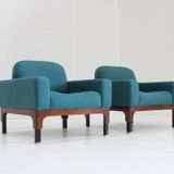 Mid Century Pair of "Romantica" Armchairs by Piero Ranzani for Elam , 1950s