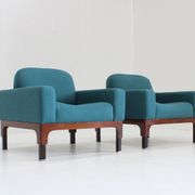 Mid Century Pair of "Romantica" Armchairs by Piero Ranzani for Elam , 1950s