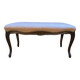 Louis XV style piano bench in pink fabric