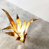 Lampadaire en laiton Aloe Vera par Bottega Gadda, années 1970