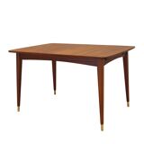 Table en acajou, design danois, années 1970, production : Danemark