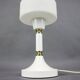 Opaline Glass and Brass Table Lamp Drukov Brno, Czechoslovakia, 1970s
