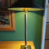Large golden brass lamp neo classic style