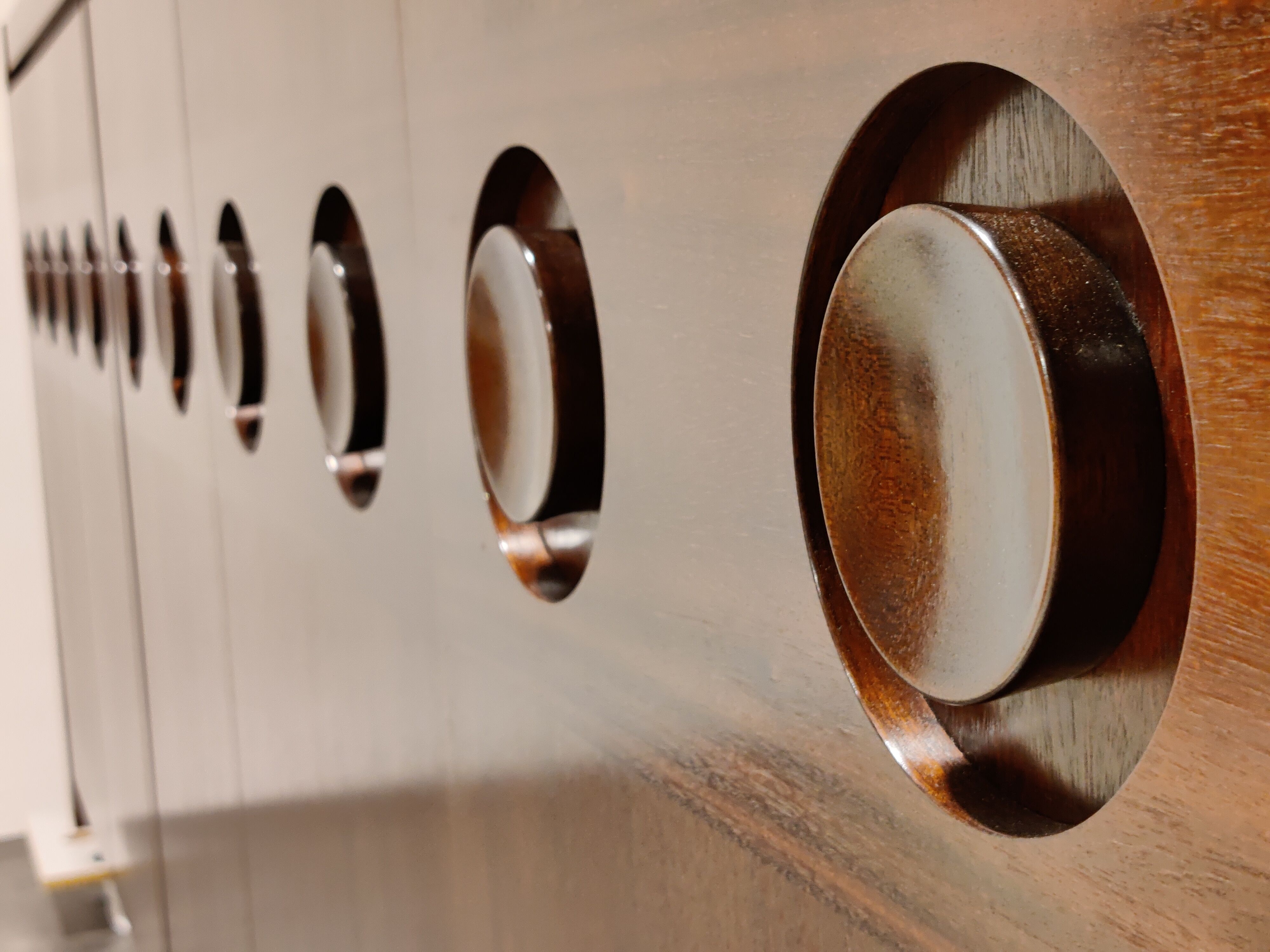Graphical brutalist credenza, 1970s