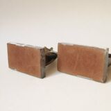Art deco bookends (1920-1930) horse riding in marble and brass