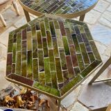Side table in zelliges