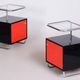 Bauhaus Bedside Tables attributed to Vichr & Spol, 1930s, Set of 2