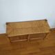 1950s straw bench