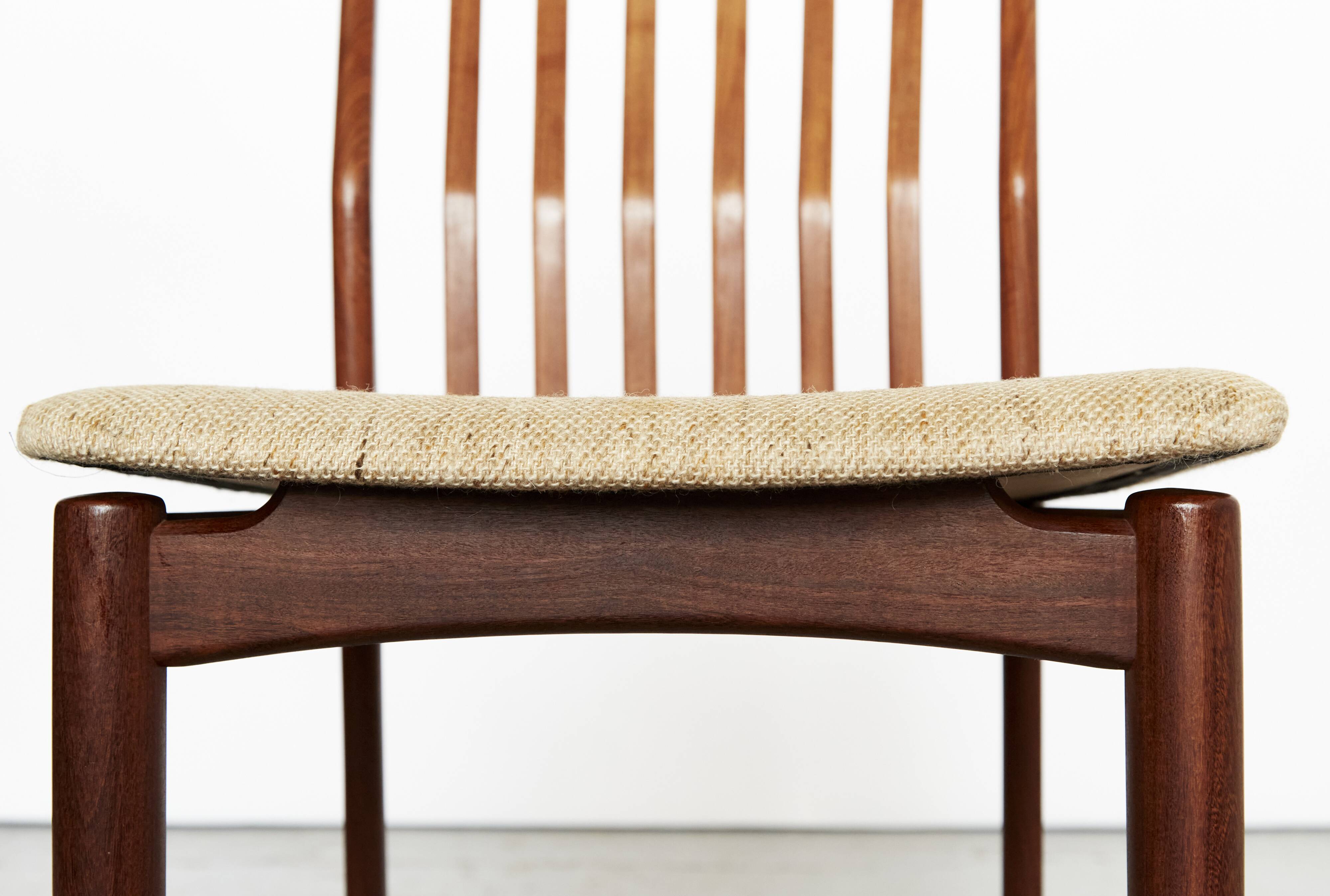 Svend Åge Madsen Teak Dining Chairs for Nørre Broby Cabinetmaker