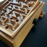 Old wooden maze game