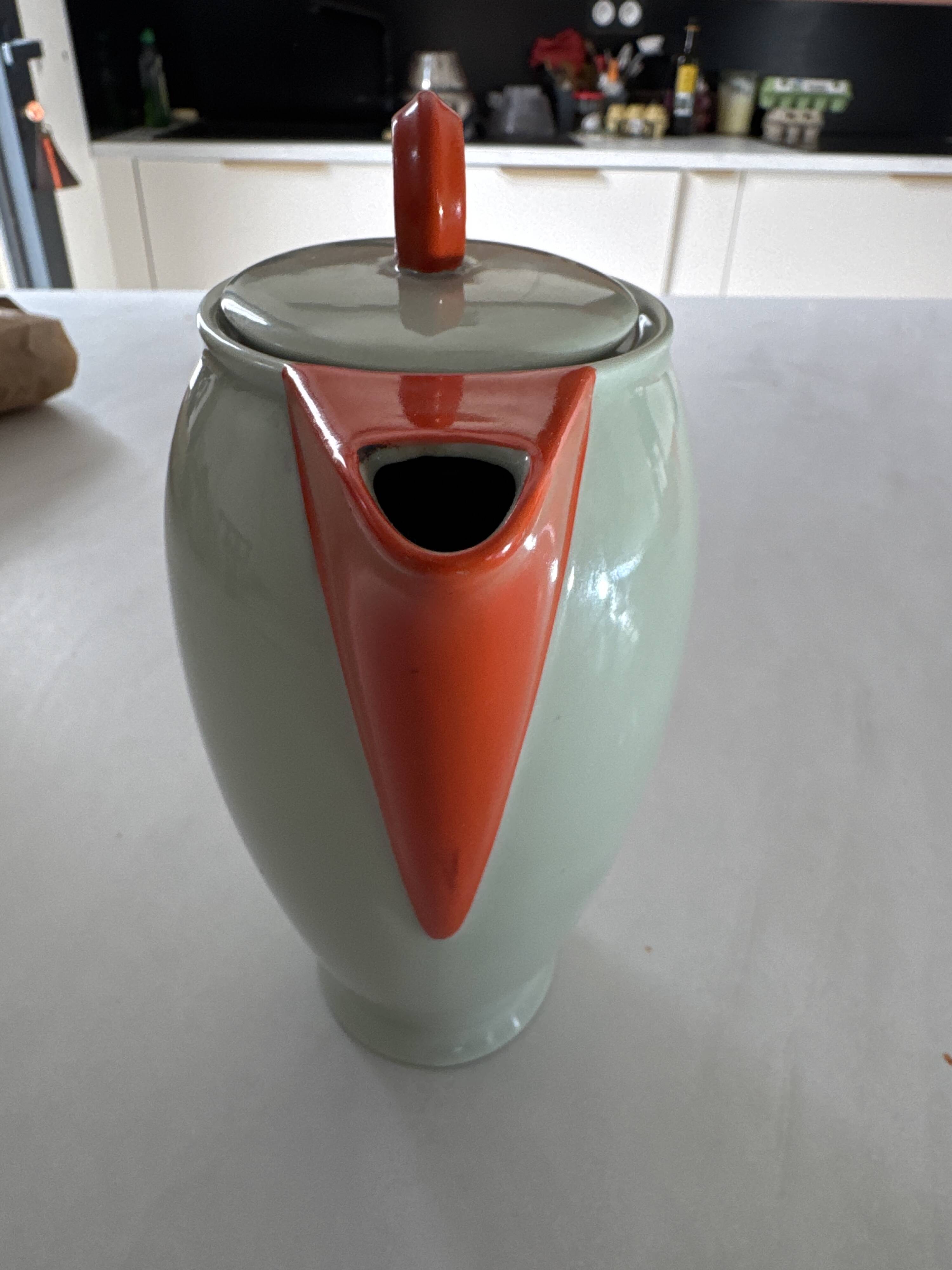 Exceptional Art Deco teapot - Pirkenhammer (Czechoslovakia) 1930