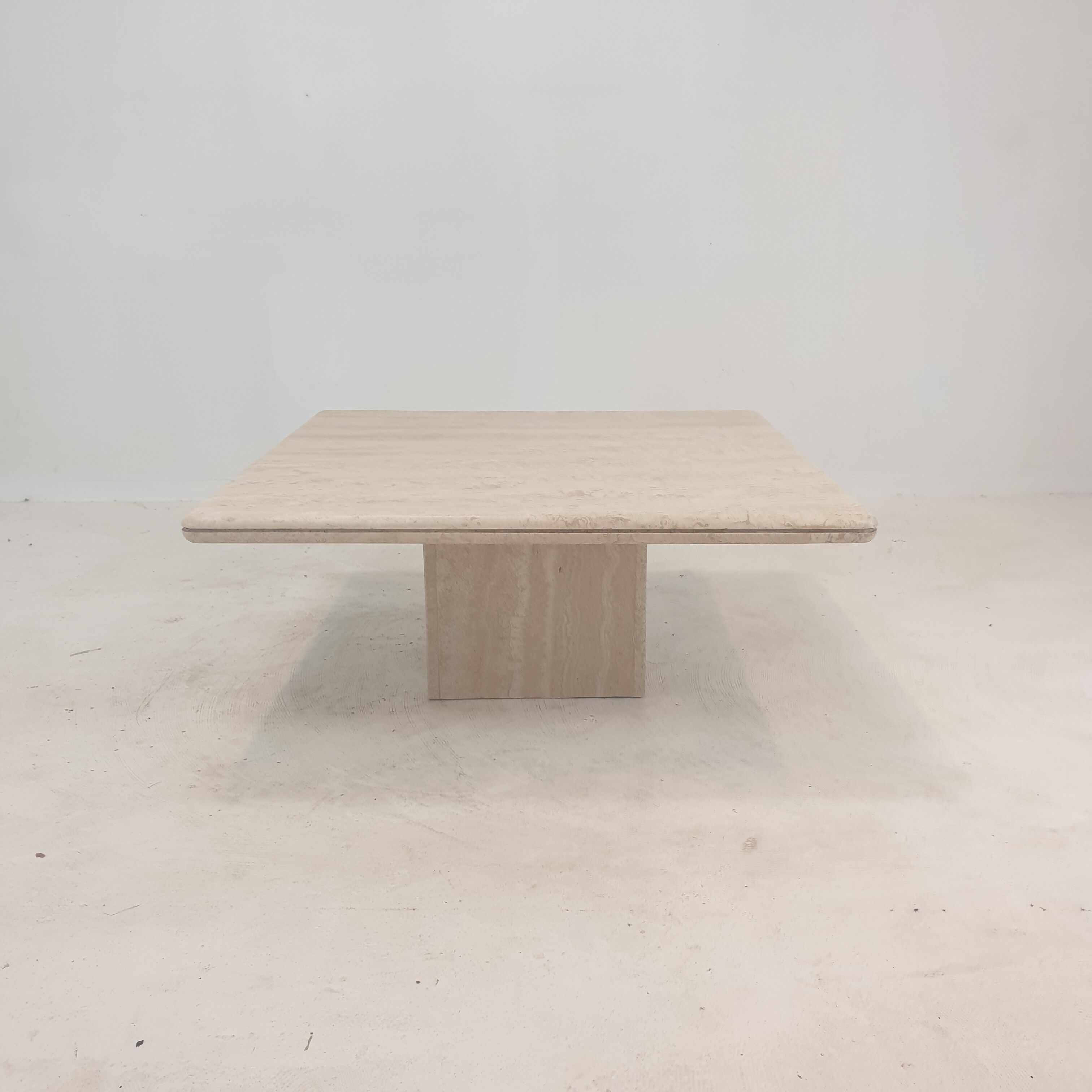 Italian Travertine Coffee Table, 1980's
