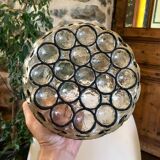 Vintage glass wall lamp from Limburg / Germany, 60's