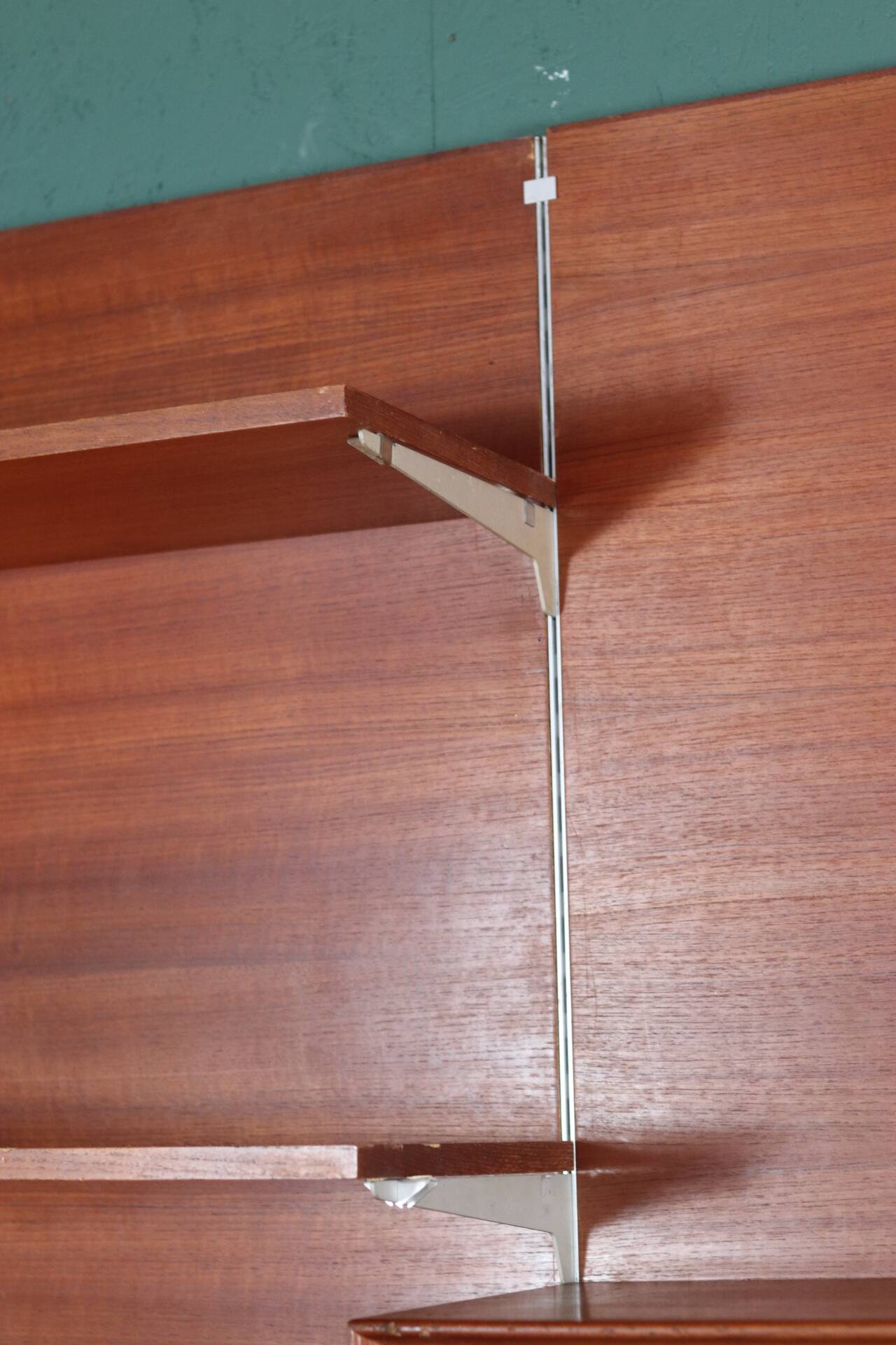 Vintage Scandinavian teak wall unit