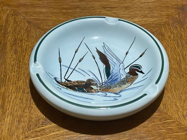 Gien ashtray in earthenware 1950