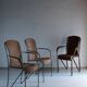 4 Frederick Weinberg wicker iron chairs | 1960s