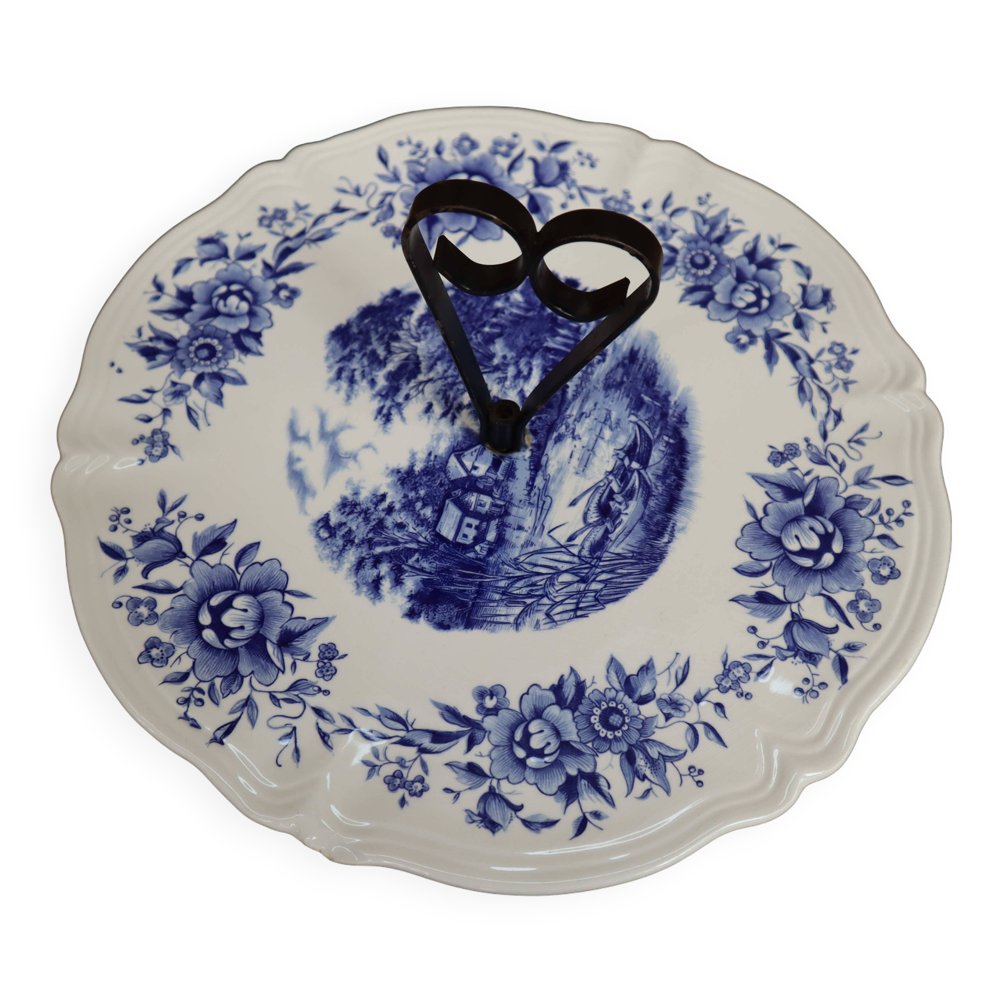 Sarreguemines cheese platter Romantic model