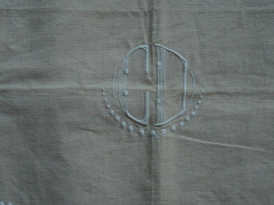 Sheet early 20th century Métis ivory with monogram