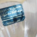 Flower-shaped crystal candle holder by Swedish designer Mats Jonasson