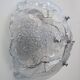 Murano ice glass wall light 1970s