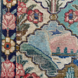 Vintage decorative carpet Mahal 129x79cm