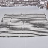 Neutral Vintage Oushak Hemp Kilim sku 3725