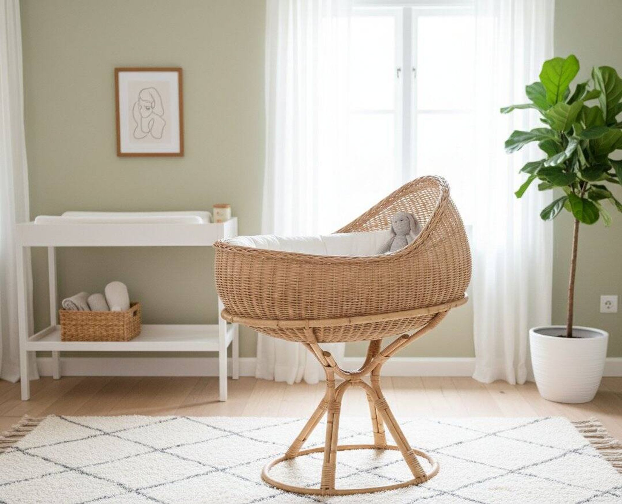 Berceau Vintage par Elin & Jarl Heger, 1960s