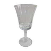 Verre a eau ancien en cristal de Baccarat modele art deco ht 16,5 cm