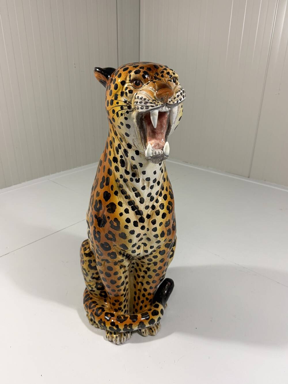 Large Italian ceramic leopard 1970’s