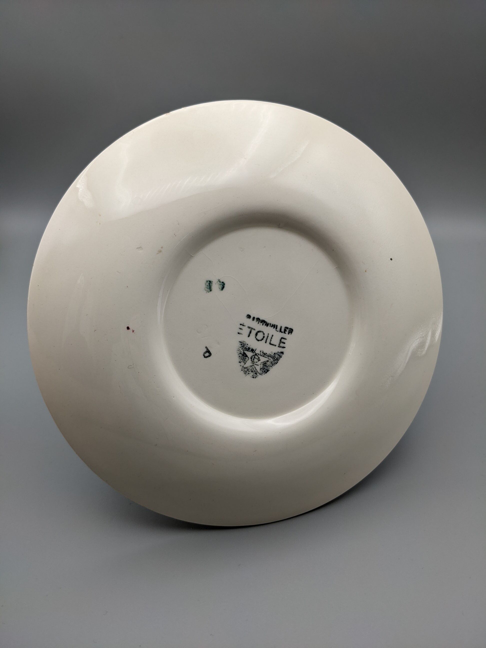 Old sauce boat faience model etoile badonviller