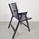 Vintage Black Garden Chair by Niko Kralj for Rex, 1960s